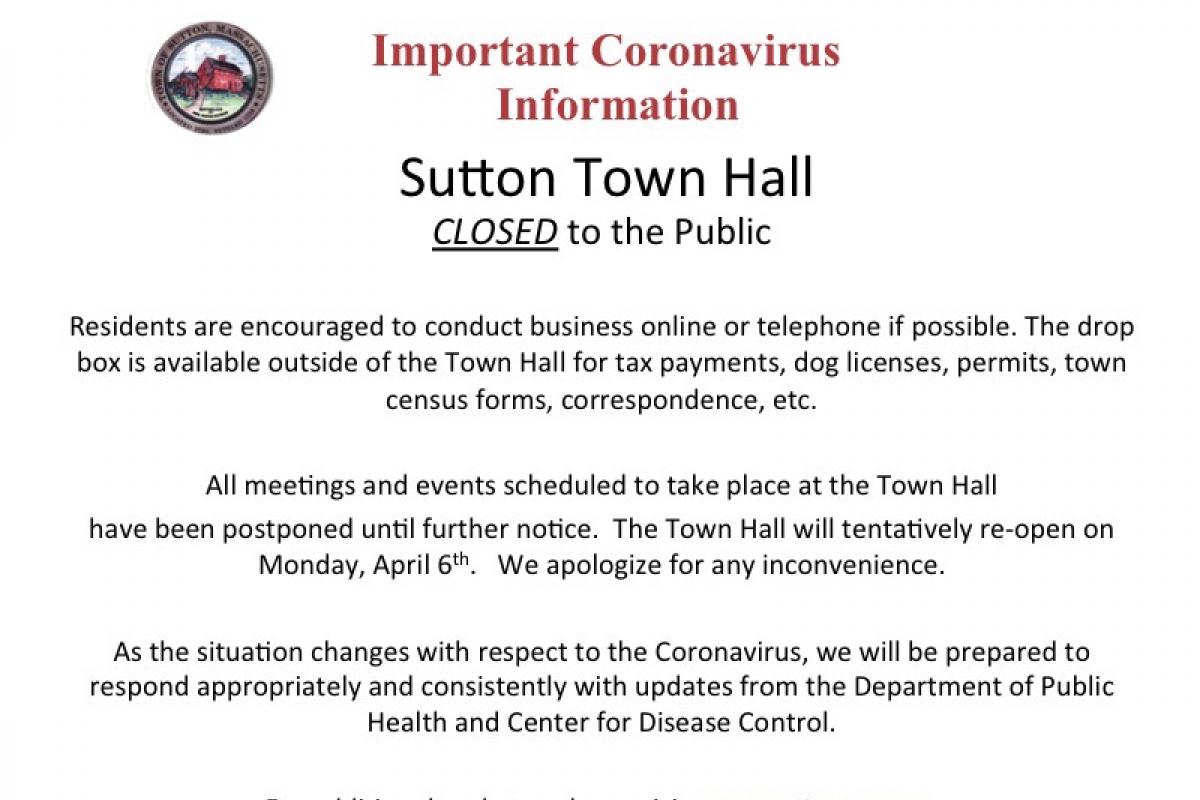 Sutton Town Hall Updates