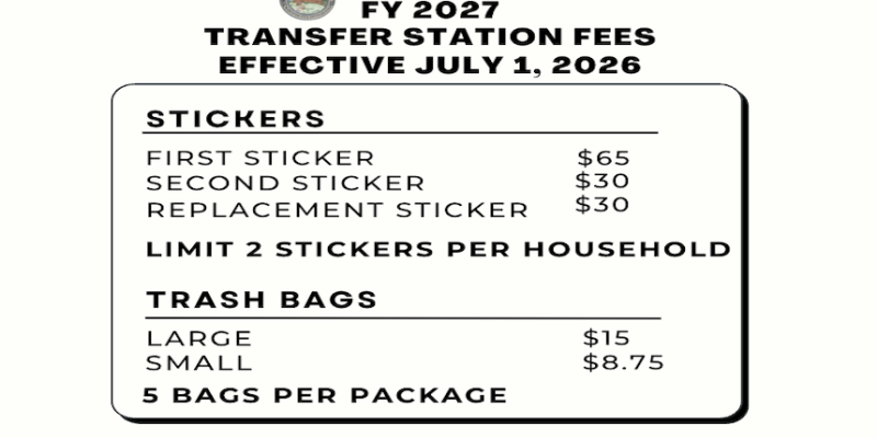 Transfer Station Stickers FY27