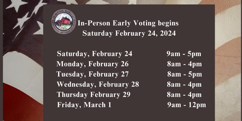 Presidential Election/Early Voting